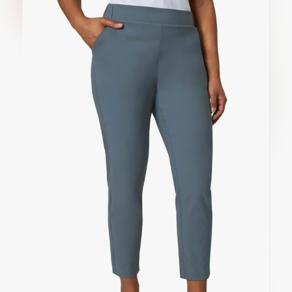 A new day Women's Olive Green Ponte Slim Ankle Pants
